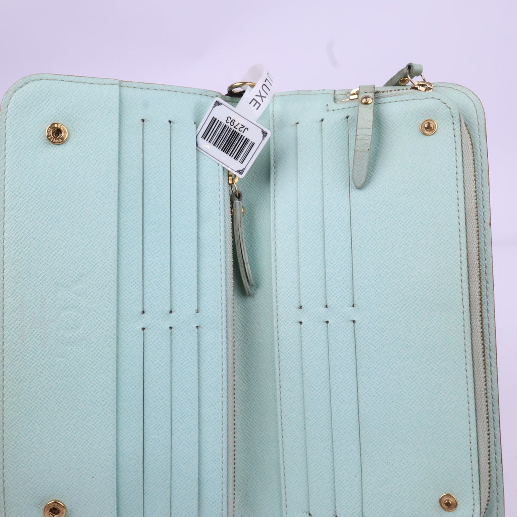 J2793 Louis Vuitton Wallet Insolite | Pre-Owned Like New White Monogram Multicolore canvas