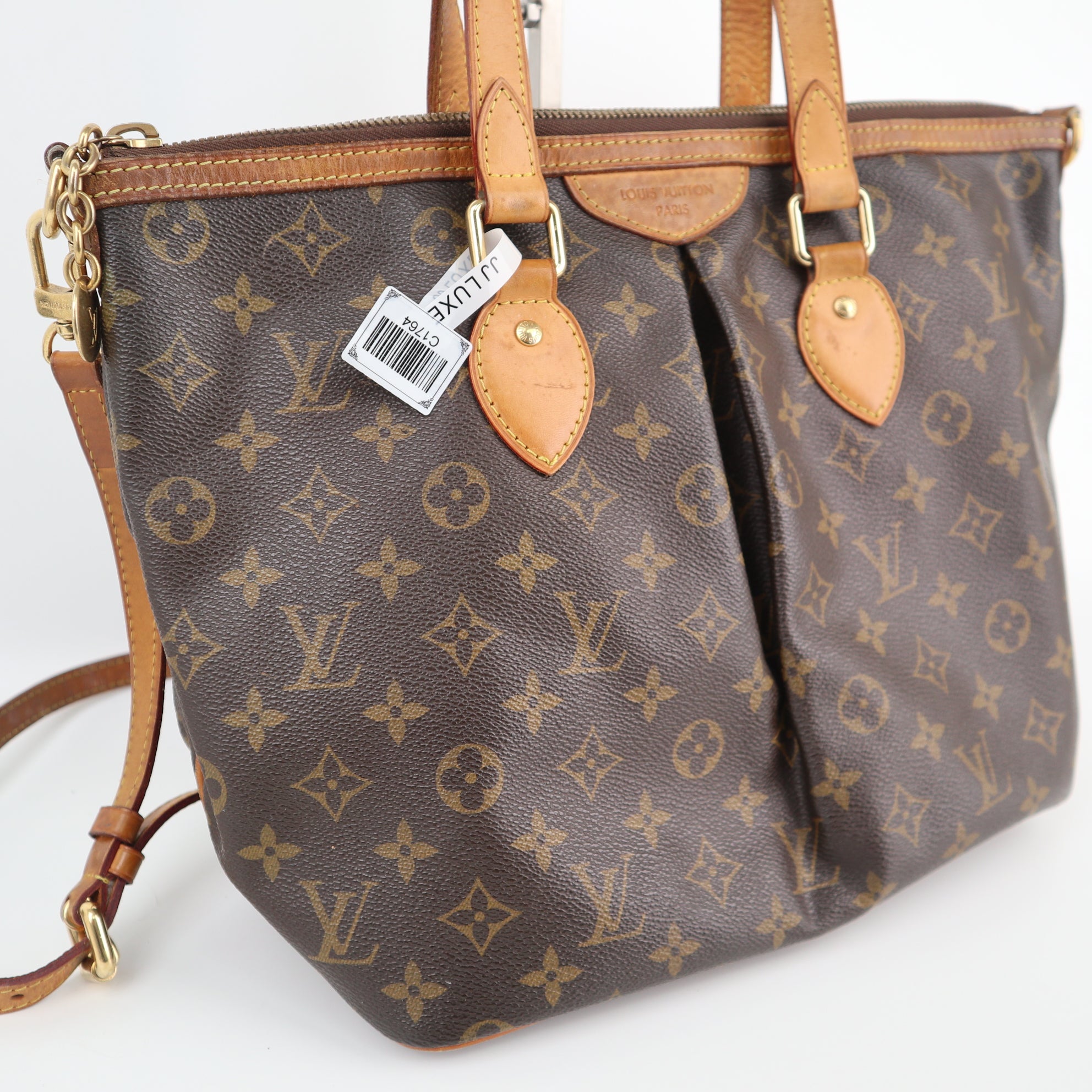 Louis Vuitton Monogram Canvas Palermo PM Shoulder Bag C1764 | Pre-Owned Very Good Brown Monogram Canvas