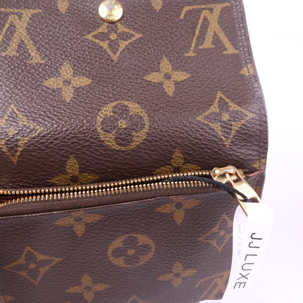 J2798 Louis Vuitton Wallet Anais | Pre-Owned Like New Brown Monogram canvas