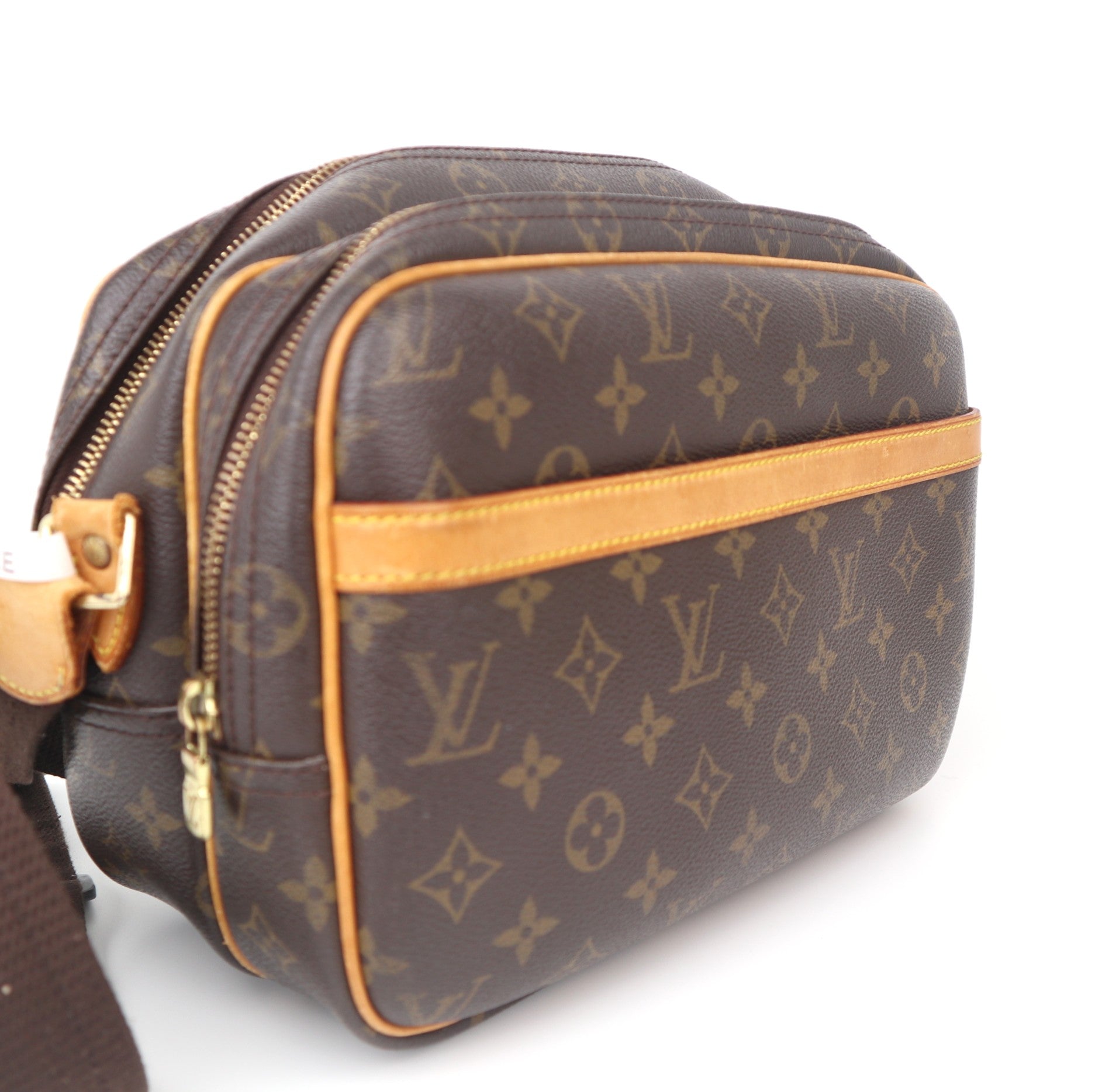 C1155 Louis Vuitton Monogram Canvas Reporter PM Shoulder Bag-Pre Owned