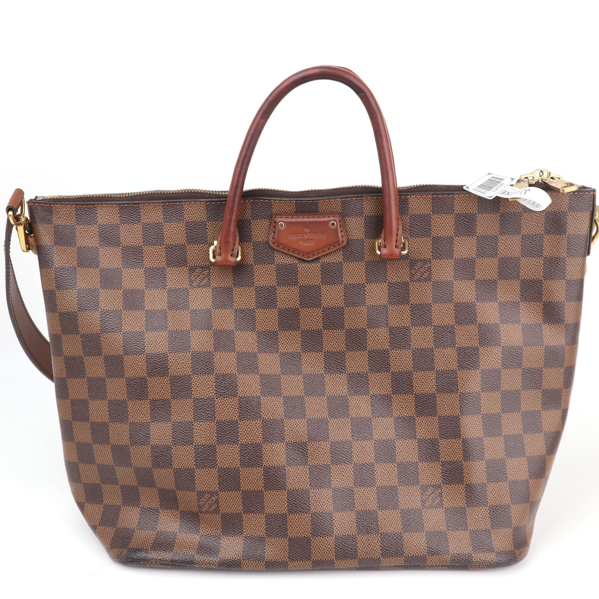 C2599 Louis Vuitton Shoulder Bag Belmont Damier Ebene | Pre-Owned Very Good Brown Damier Ebene Canvas
