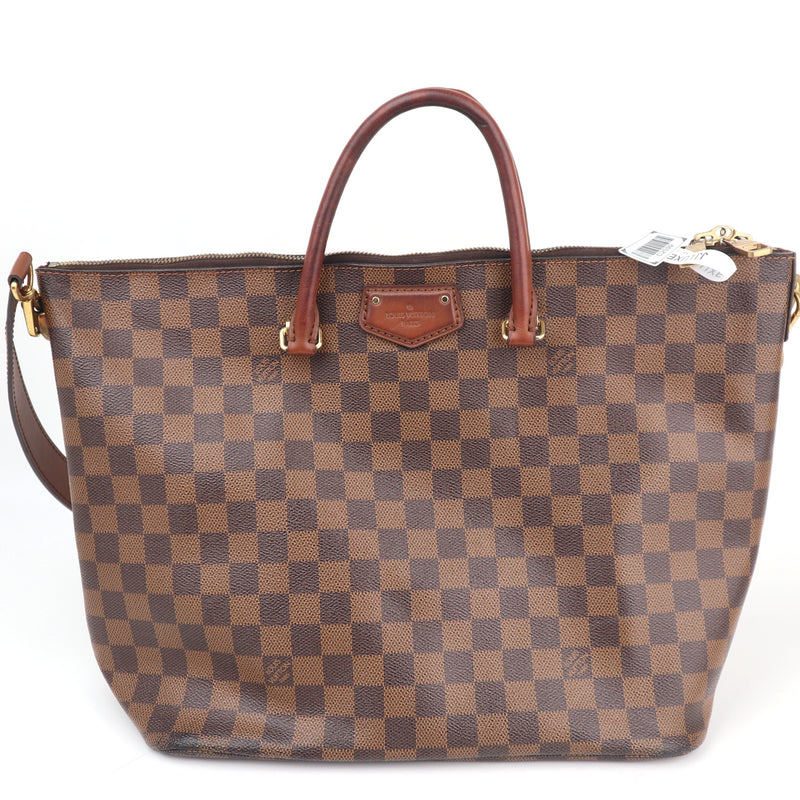 C2599 Louis Vuitton Shoulder Bag Belmont Damier Ebene | Pre-Owned Very Good Brown Damier Ebene Canvas