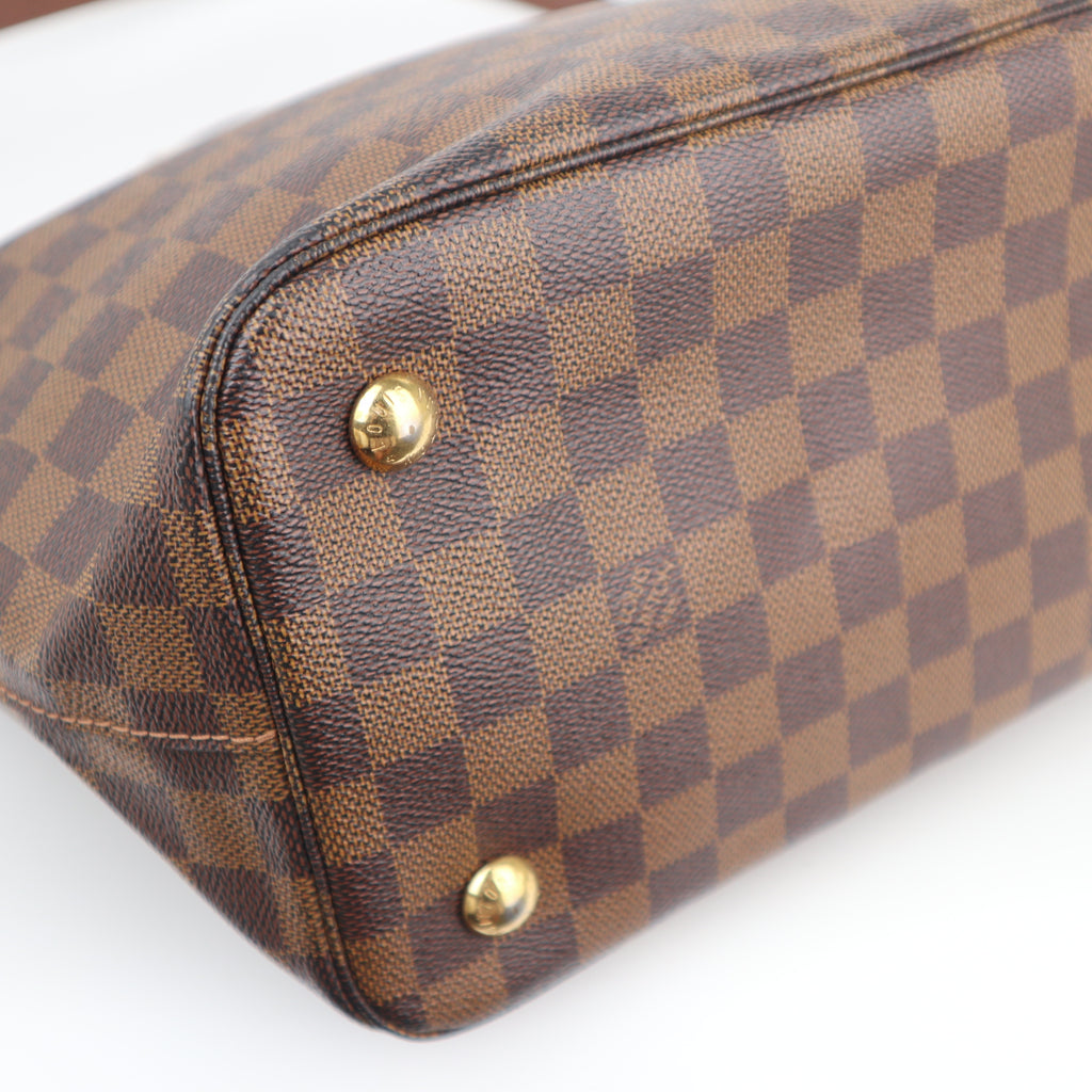 C2599 Louis Vuitton Shoulder Bag Belmont Damier Ebene | Pre-Owned Very Good Brown Damier Ebene Canvas