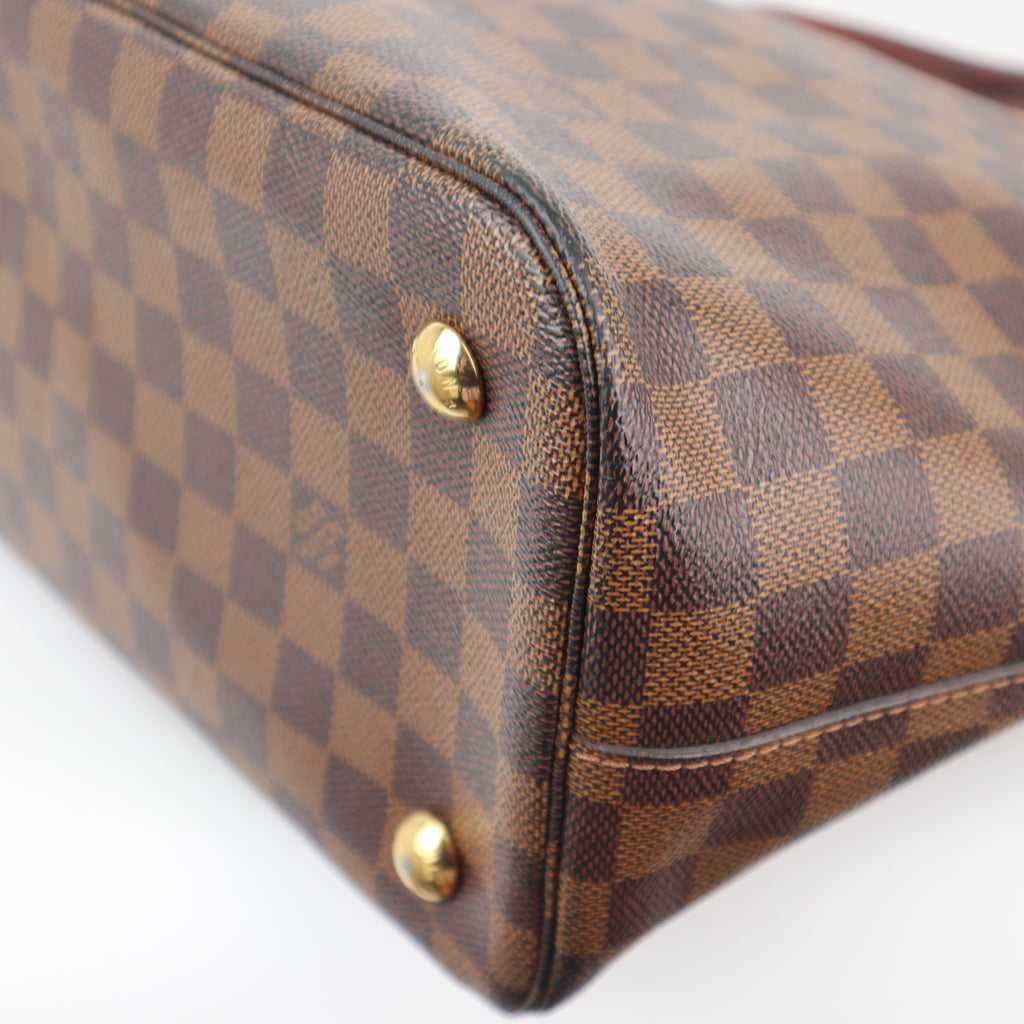 C2599 Louis Vuitton Shoulder Bag Belmont Damier Ebene | Pre-Owned Very Good Brown Damier Ebene Canvas