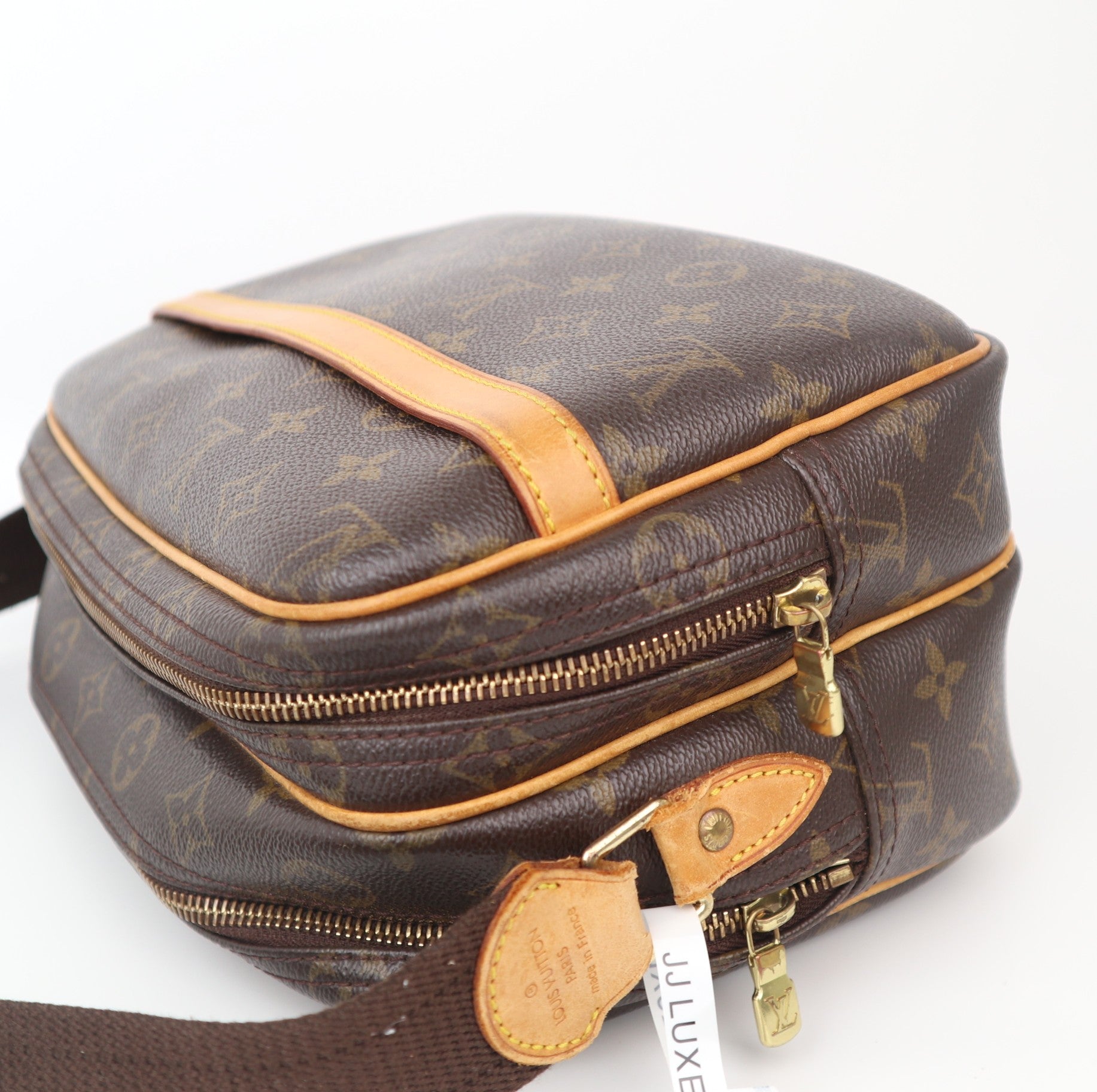 C1155 Louis Vuitton Monogram Canvas Reporter PM Shoulder Bag-Pre Owned