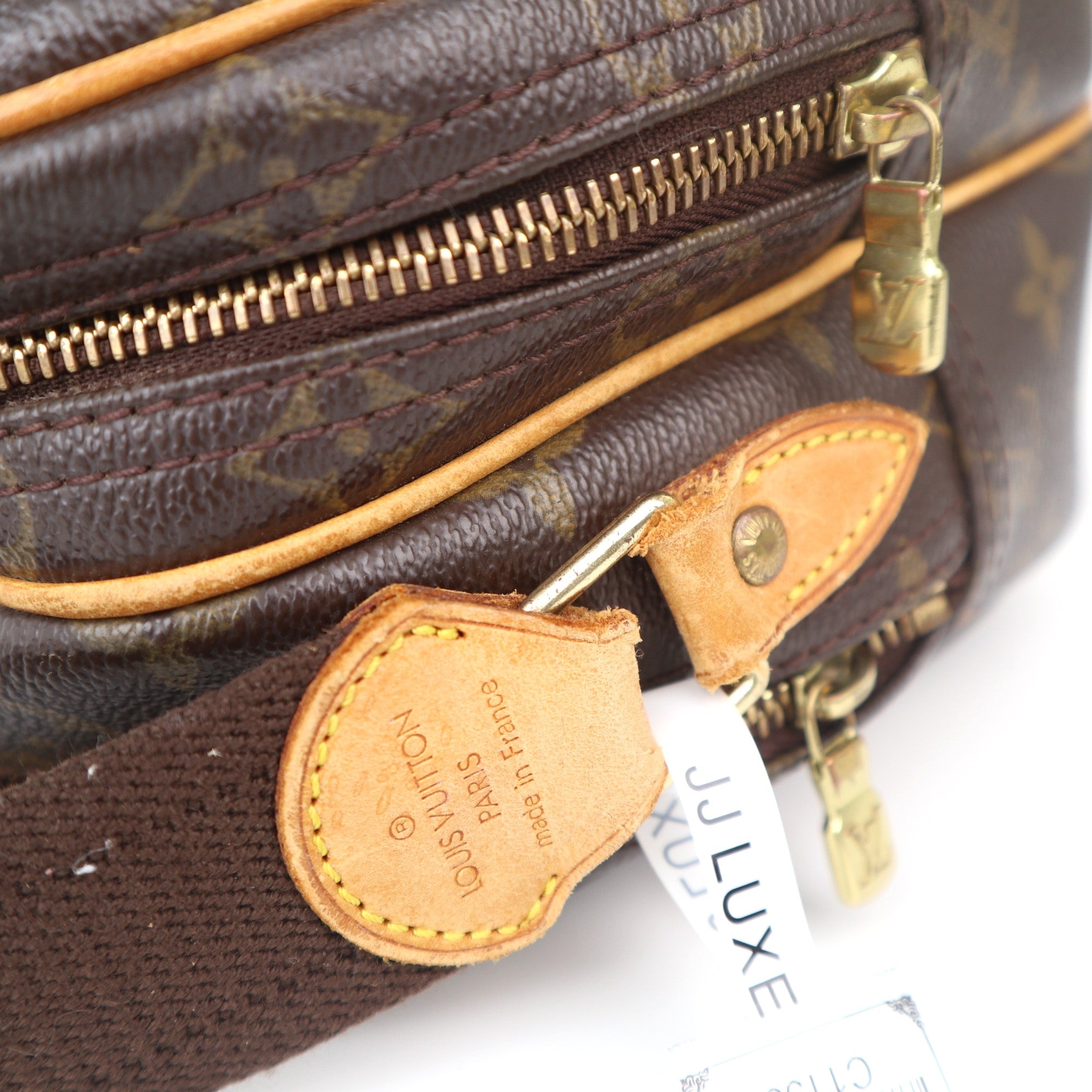 C1155 Louis Vuitton Monogram Canvas Reporter PM Shoulder Bag-Pre Owned