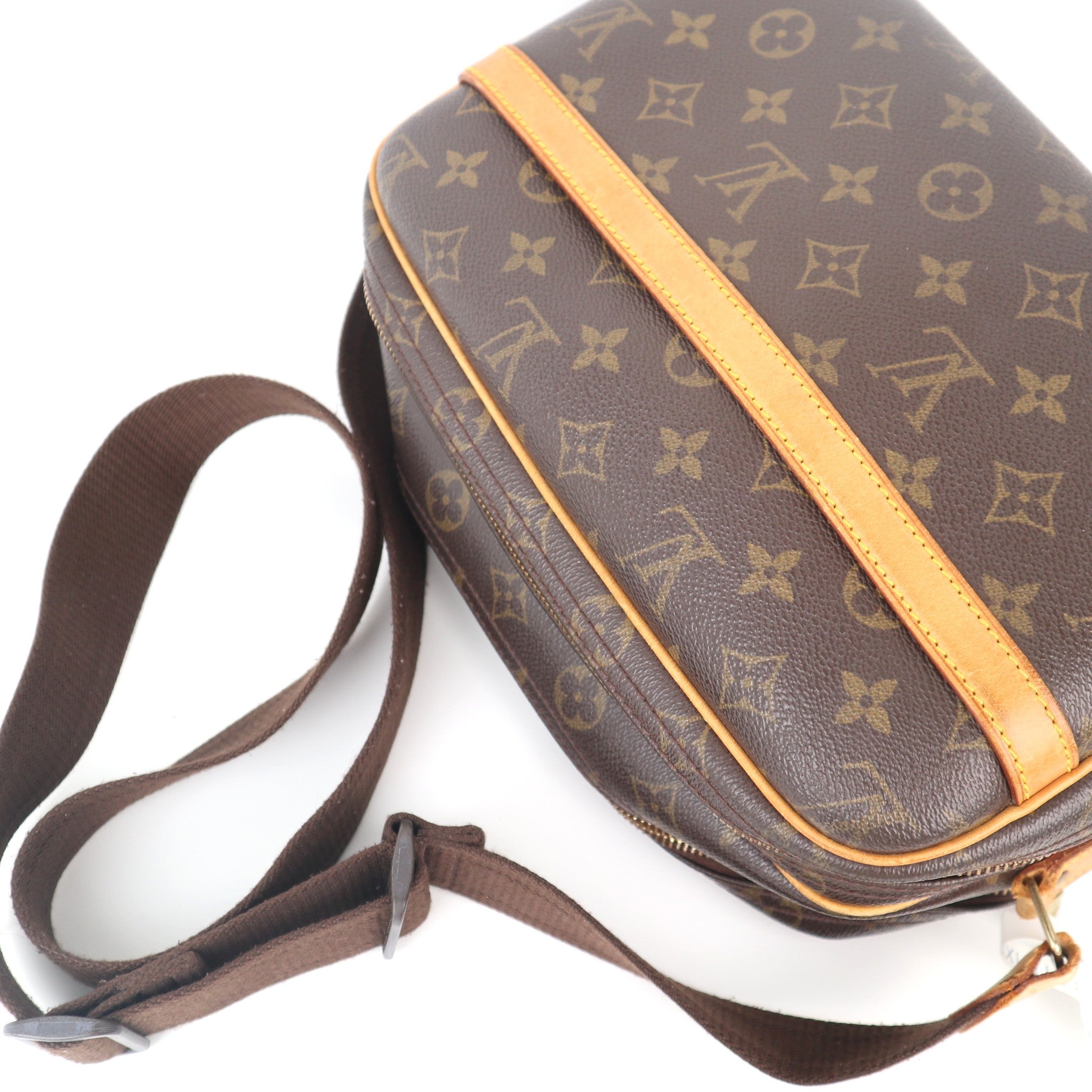 C1155 Louis Vuitton Monogram Canvas Reporter PM Shoulder Bag-Pre Owned