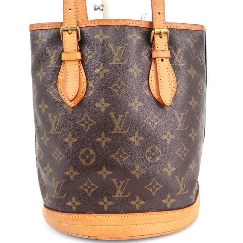 Louis Vuitton Monogram Canvas Bucket PM Shoulder Bag C1765 | Pre-Owned Very Good Brown Monogram Canvas