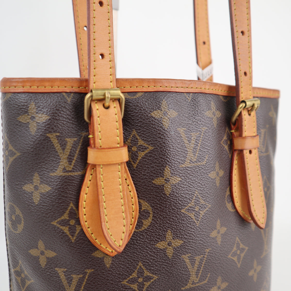 Louis Vuitton Monogram Canvas Bucket PM Shoulder Bag C1765 | Pre-Owned Very Good Brown Monogram Canvas