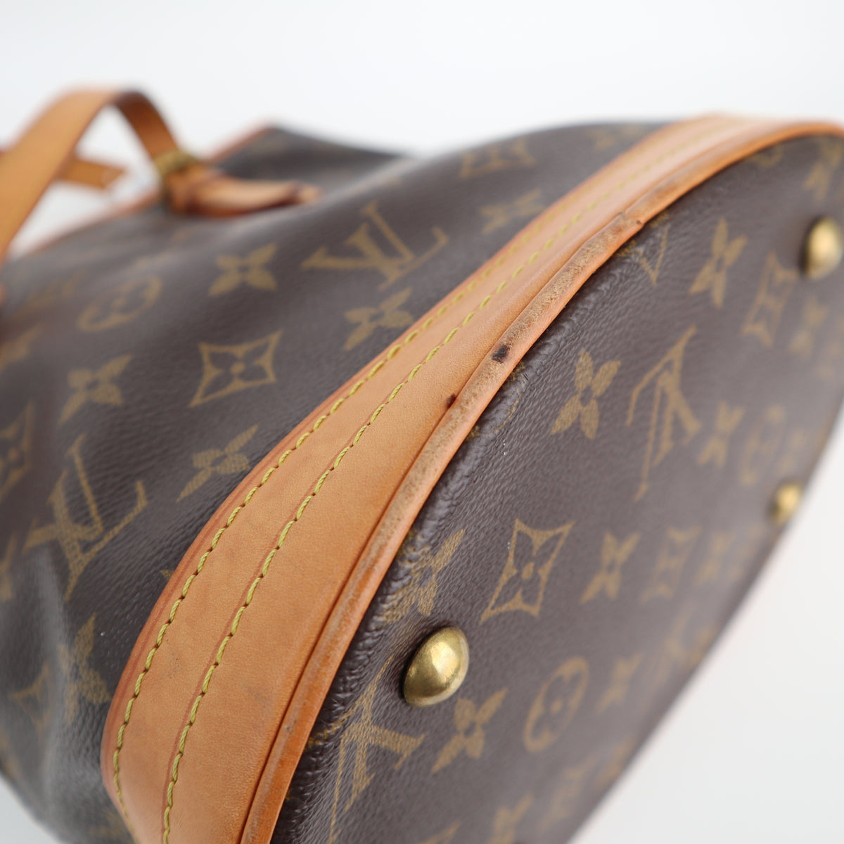 Louis Vuitton Monogram Canvas Bucket PM Shoulder Bag C1765 | Pre-Owned Very Good Brown Monogram Canvas