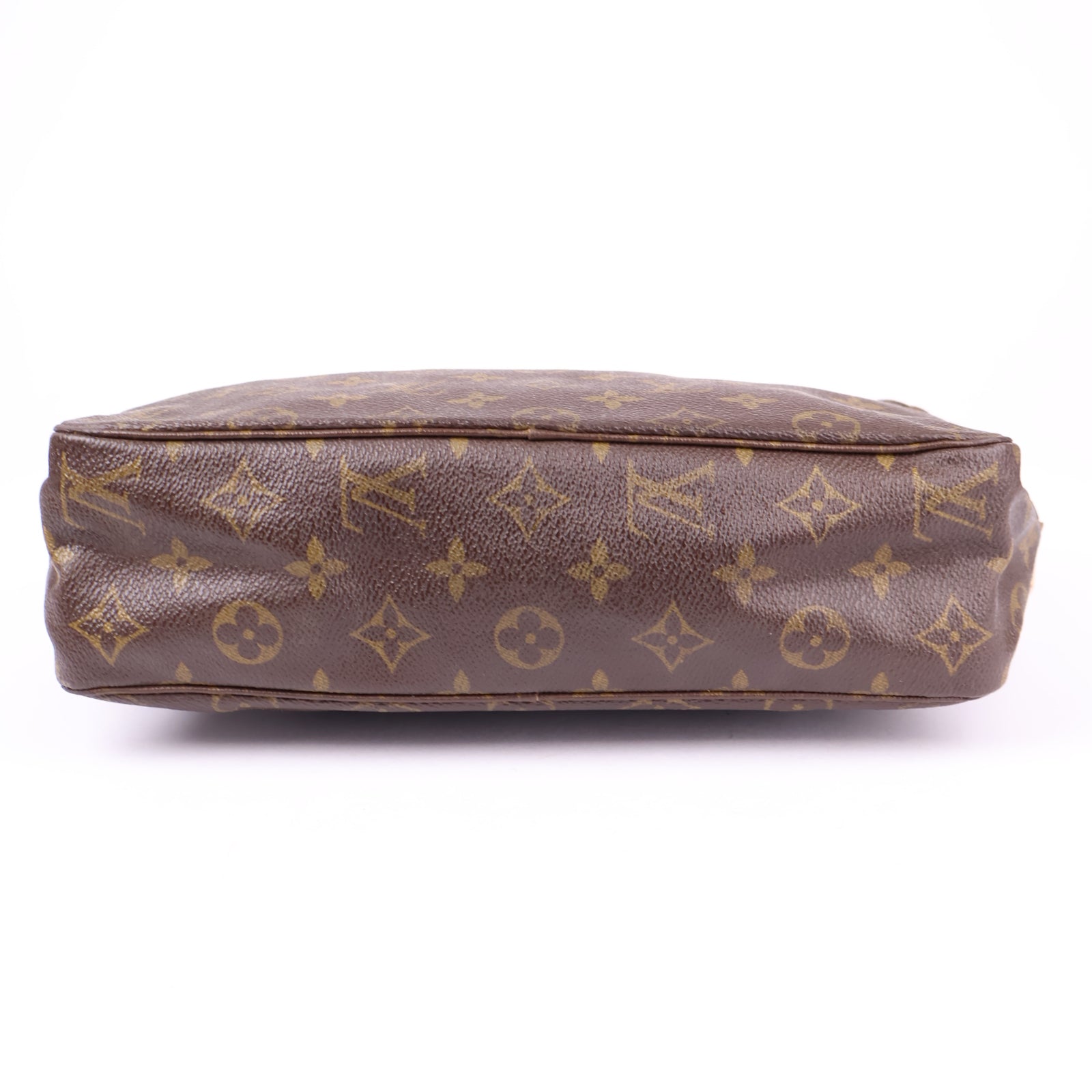 J1231-Louis Vuitton Truce Toilette 28 Monogram Clutch Bag Brown- Pre Owned