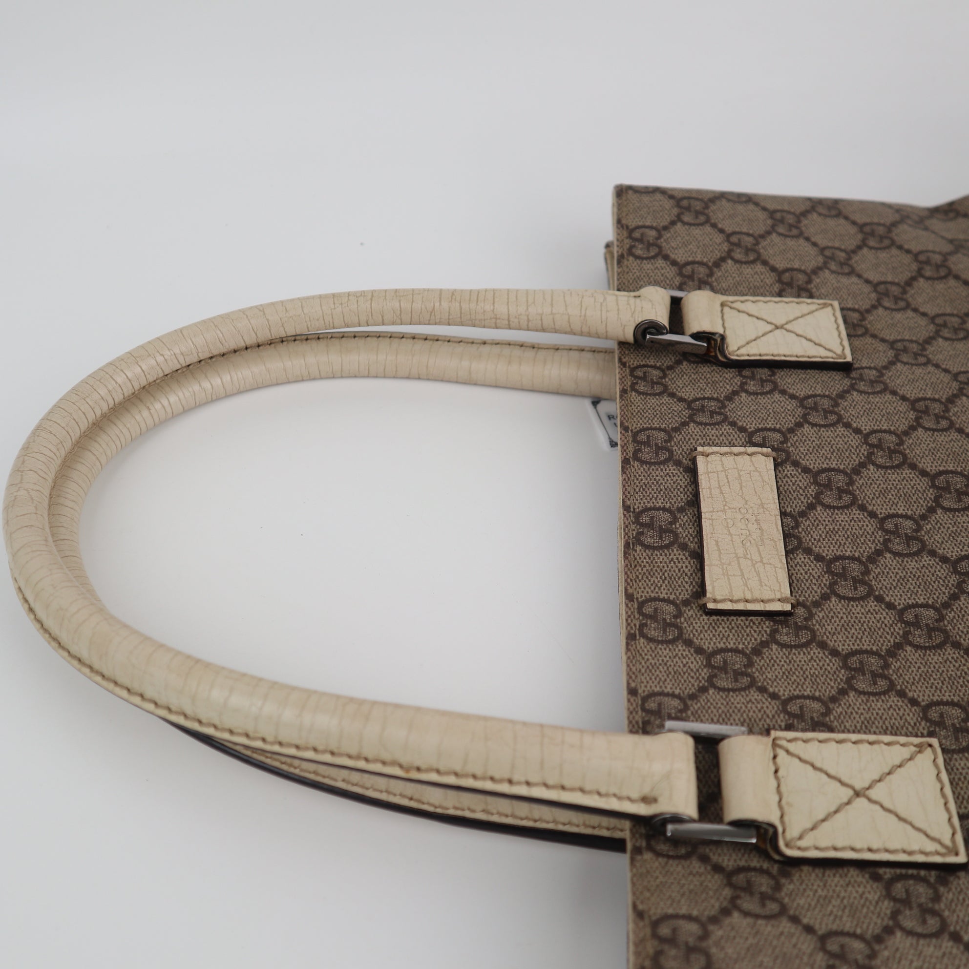 Gucci GG Supreme Small Vertical Tote Shoulder Bag C1767 | Pre-Owned Very Good GG Supreme Canvas
