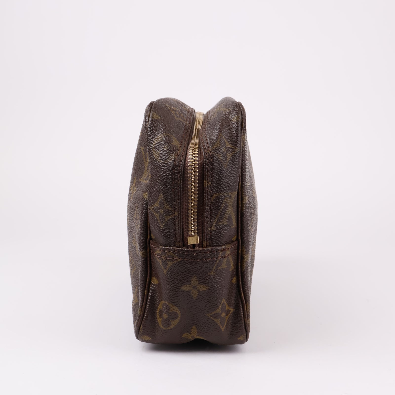 J1231-Louis Vuitton Truce Toilette 28 Monogram Clutch Bag Brown- Pre Owned
