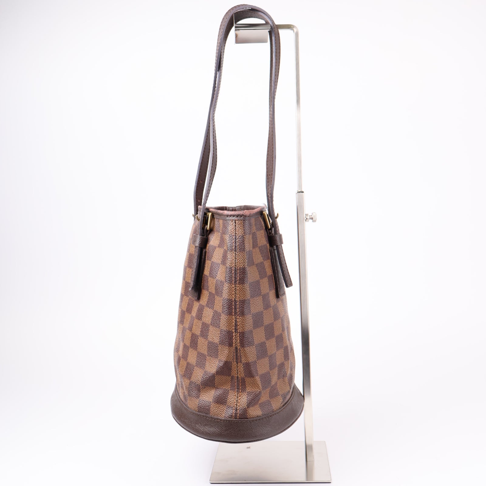 J1274-LOUIS VUITTON Marais Bucket Damier Ebene Canvas- Pre Owned