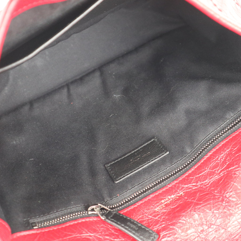 Saint Laurent Niki Medium Crinkled Vintage Leather Shoulder Bag C1768 | Pre-Owned Very Good Leather