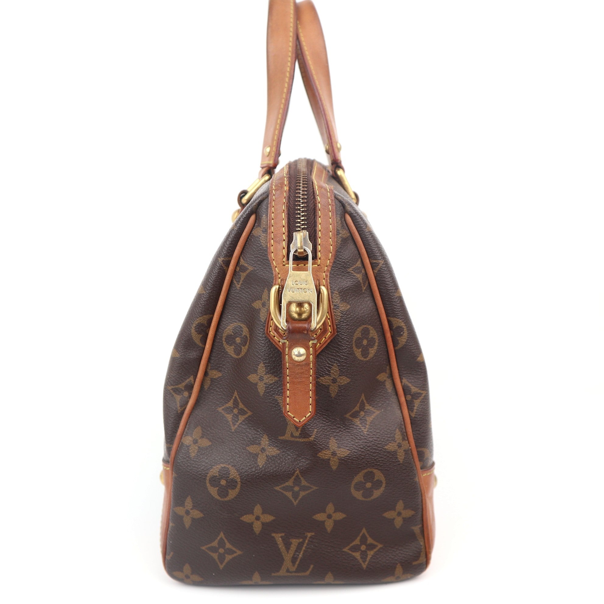 C1157 Louis Vuitton Retiro Shoulder Handbag Monogram Canvas Leather-Pre Owned