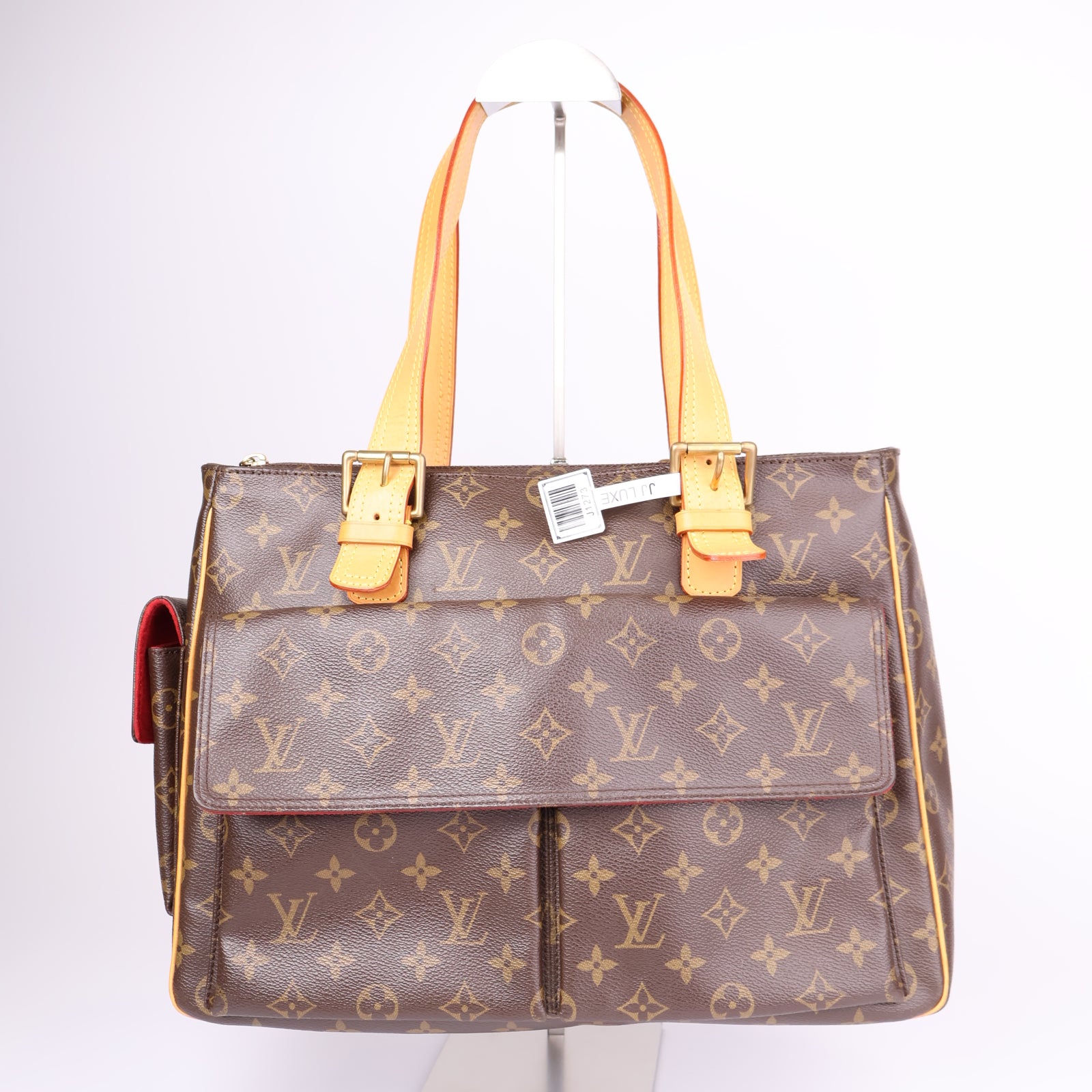 J1273-Louis Vuitton Monogram Multiplicite Tote Bag Brown- Pre Owned