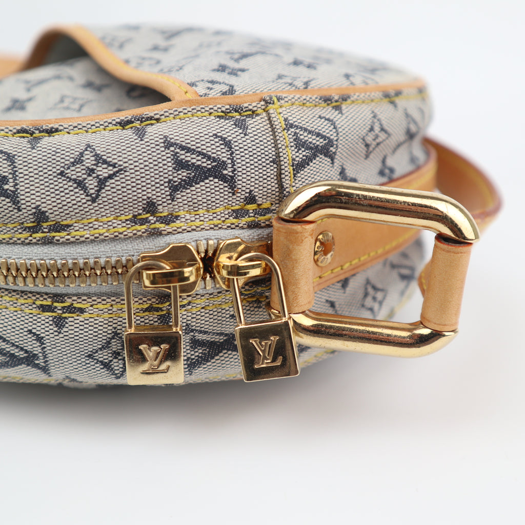 C2605 Louis Vuitton Crossbody Bag Monogram Mini Lin Jeanne | Pre-Owned Very Good Brown Monogram Canvas, Textile canvas