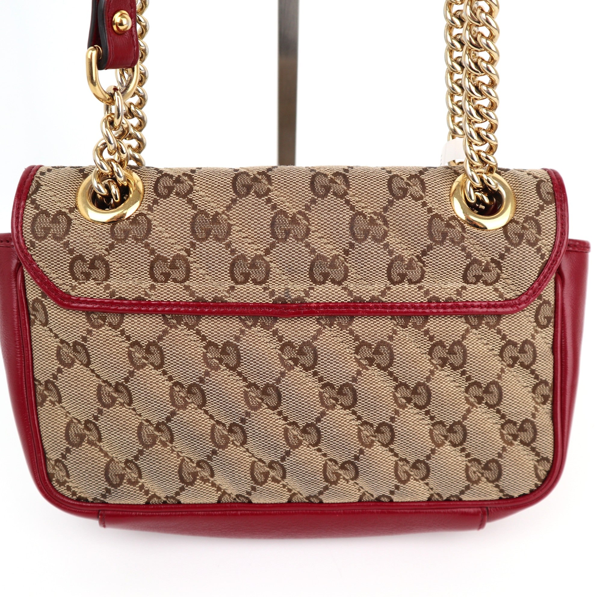 Gucci GG Marmont Mini Canvas Shoulder Bag Shoulder Bag C1770 | Pre-Owned Very Good Brown GG Canvas Canvas