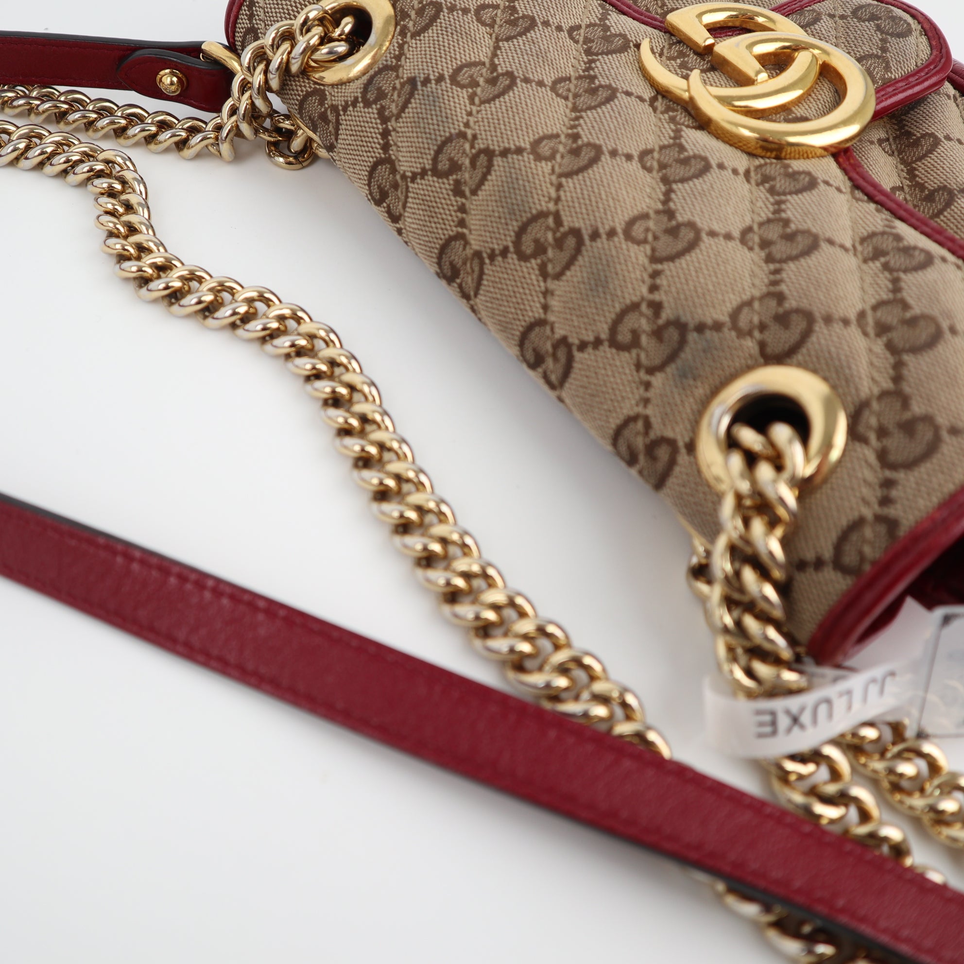 Gucci GG Marmont Mini Canvas Shoulder Bag Shoulder Bag C1770 | Pre-Owned Very Good Brown GG Canvas Canvas