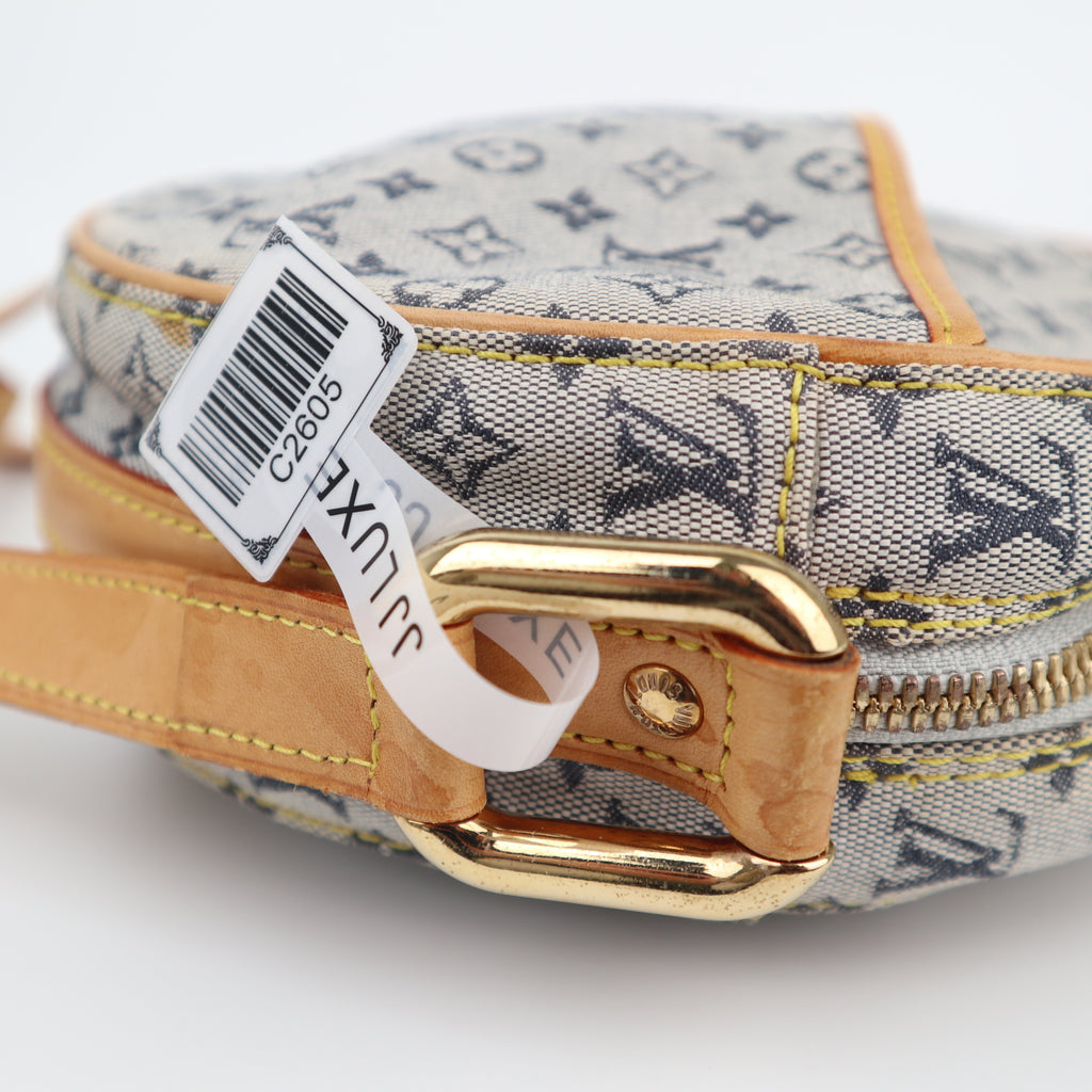 C2605 Louis Vuitton Crossbody Bag Monogram Mini Lin Jeanne | Pre-Owned Very Good Brown Monogram Canvas, Textile canvas