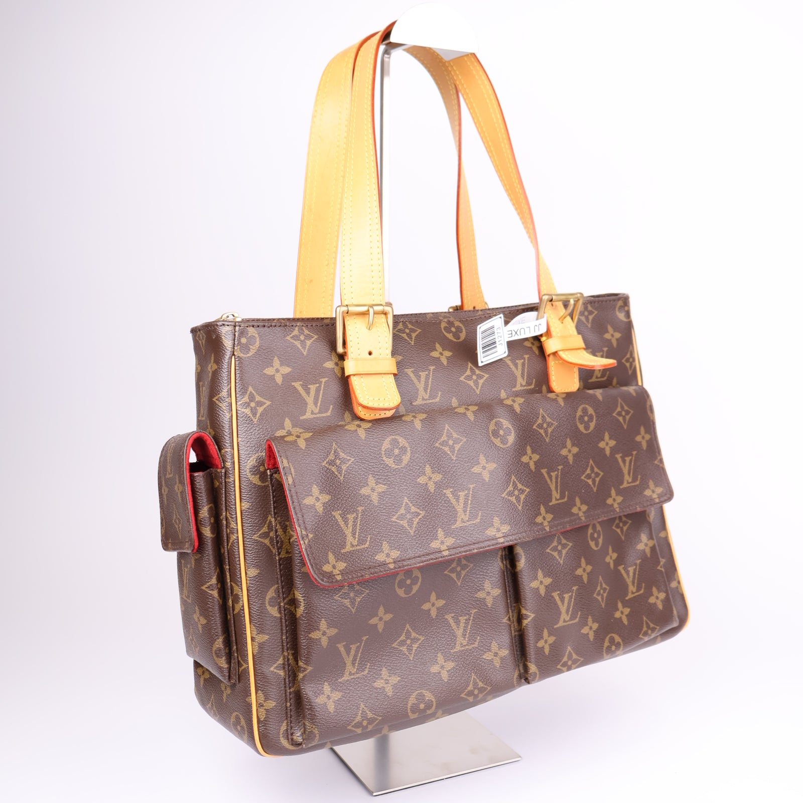 J1273-Louis Vuitton Monogram Multiplicite Tote Bag Brown- Pre Owned