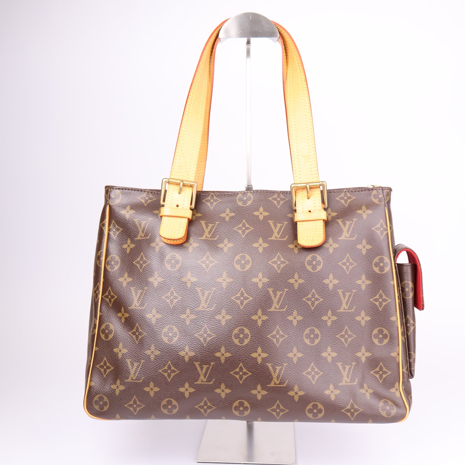 J1273-Louis Vuitton Monogram Multiplicite Tote Bag Brown- Pre Owned
