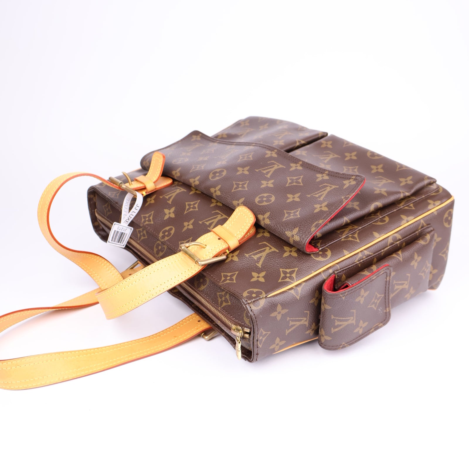 J1273-Louis Vuitton Monogram Multiplicite Tote Bag Brown- Pre Owned