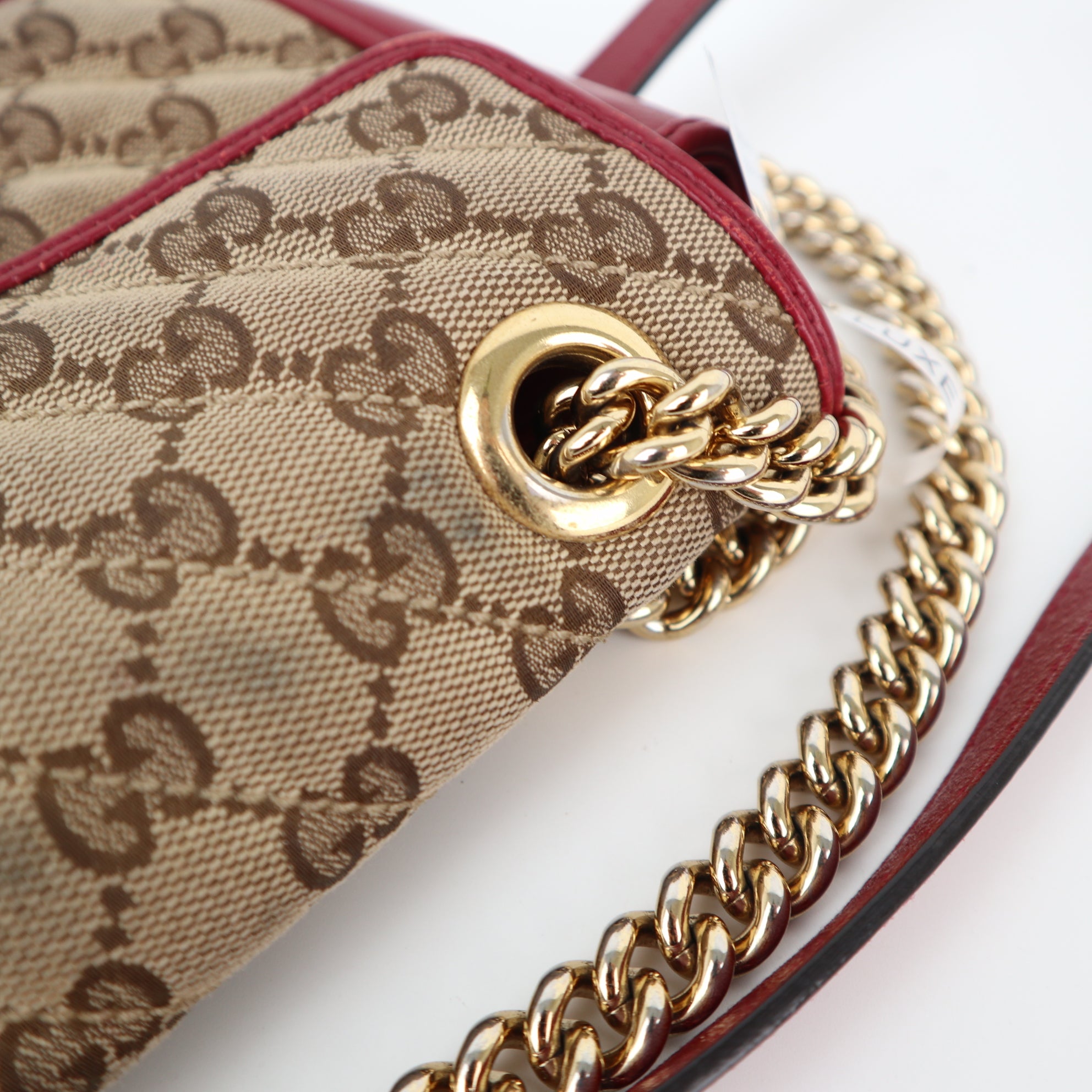 Gucci GG Marmont Mini Canvas Shoulder Bag Shoulder Bag C1770 | Pre-Owned Very Good Brown GG Canvas Canvas
