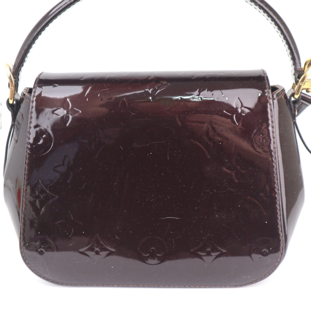 C2606 Louis Vuitton Top Handle Bag Monogram Vernis Pasadena Amarante | Pre-Owned Very Good Amarante Monogram Canvas, Leather