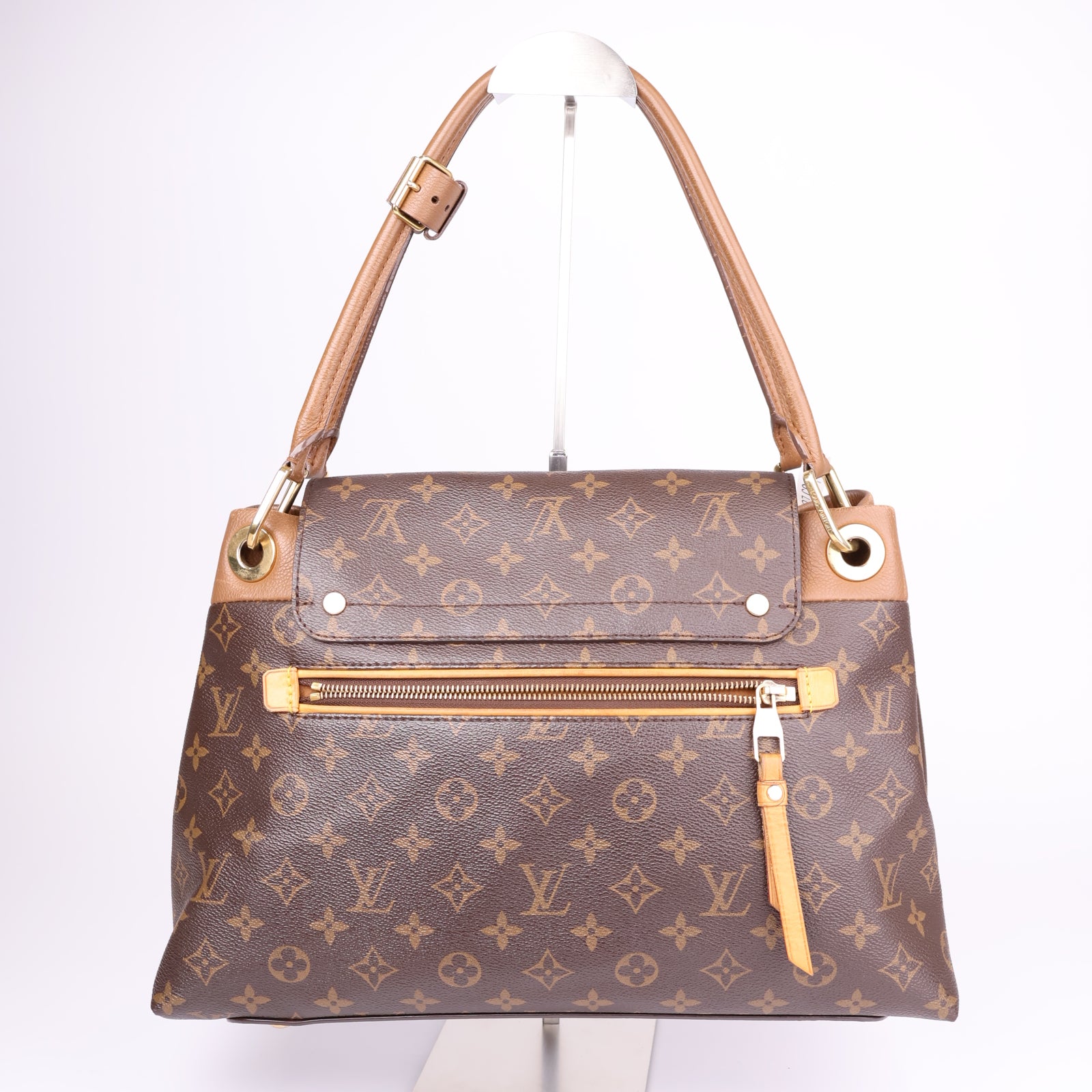 J1272-LOUIS VUITTON Camel Monogram Canvas Olympe Bag- Pre Owned
