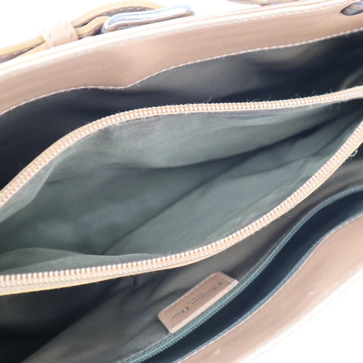 C2608 Christian Dior Tote Bag Diorissimo Oblique Jeans Pocket Tote | Pre-Owned Very Good Blue Dior Oblique Denim