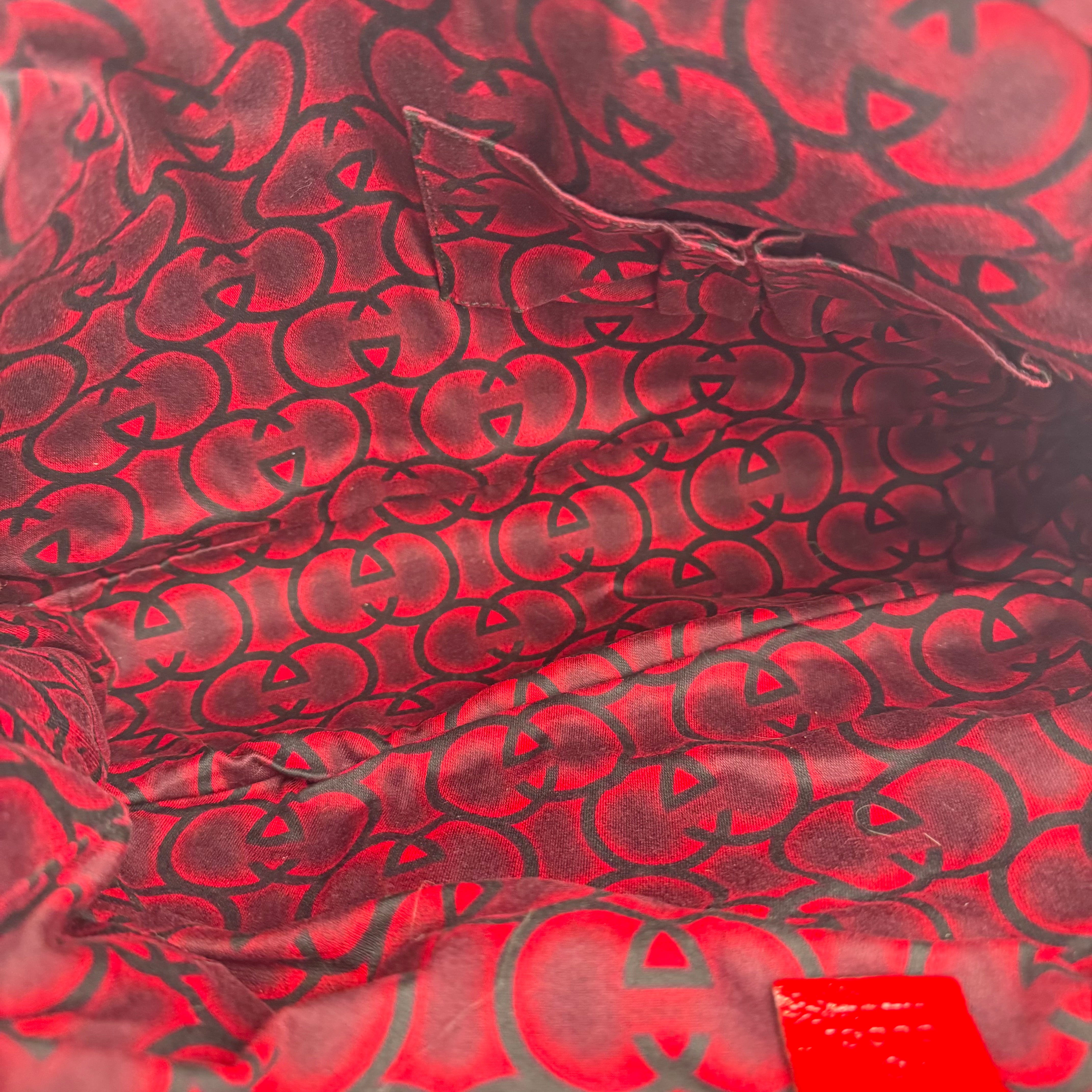 J1190 Gucci Snow Glam Boston Top Handle Bag- Pre Owned