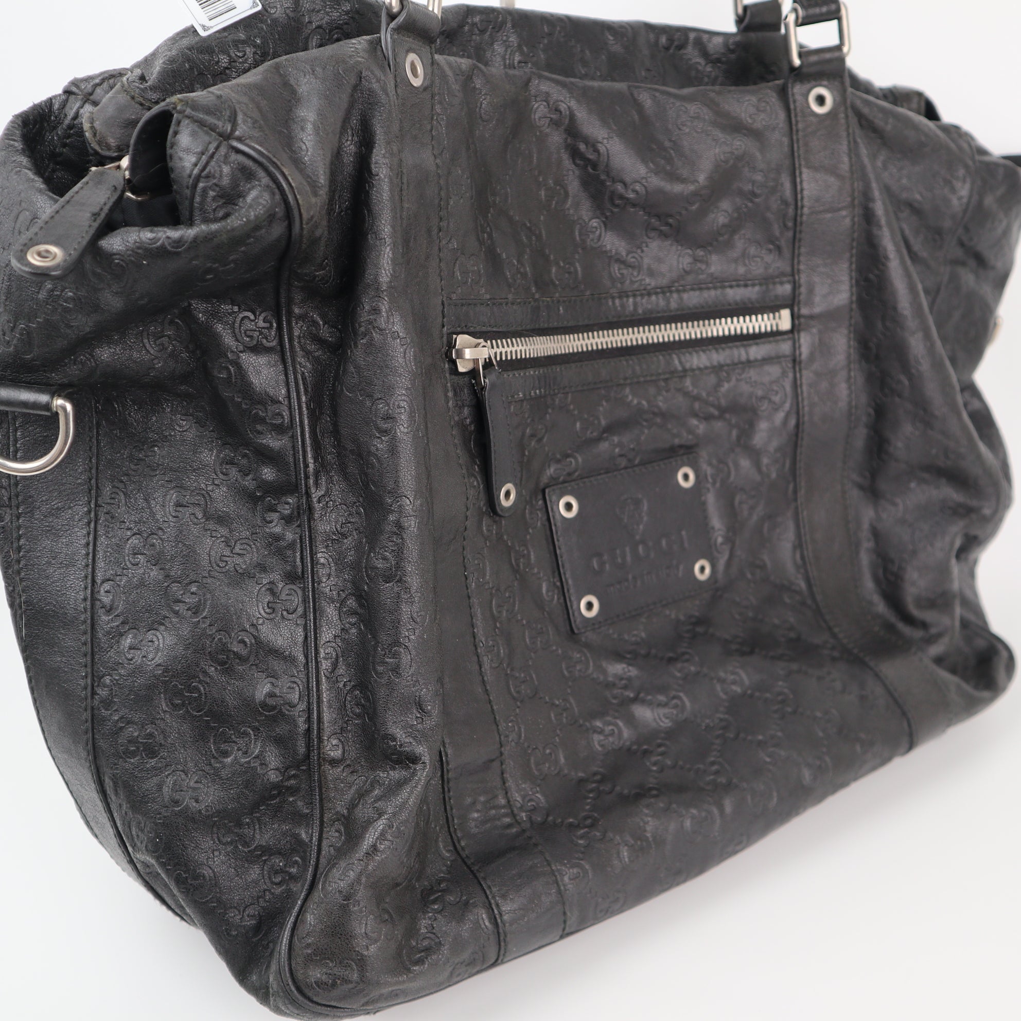 Gucci Microguccissima Black Tote Tote Bag C1776 | Pre-Owned Excellent Black GG Leather