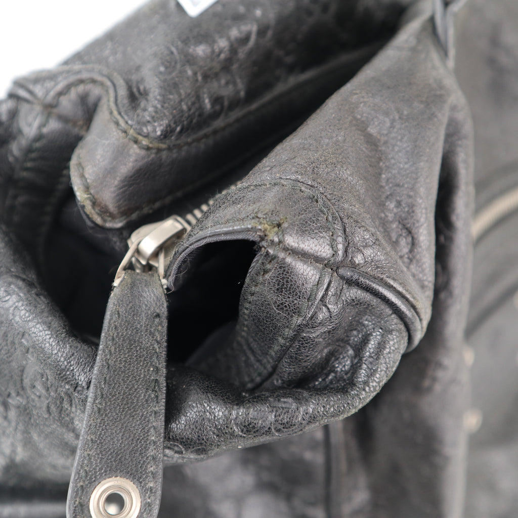 Gucci Microguccissima Black Tote Tote Bag C1776 | Pre-Owned Excellent Black GG Leather