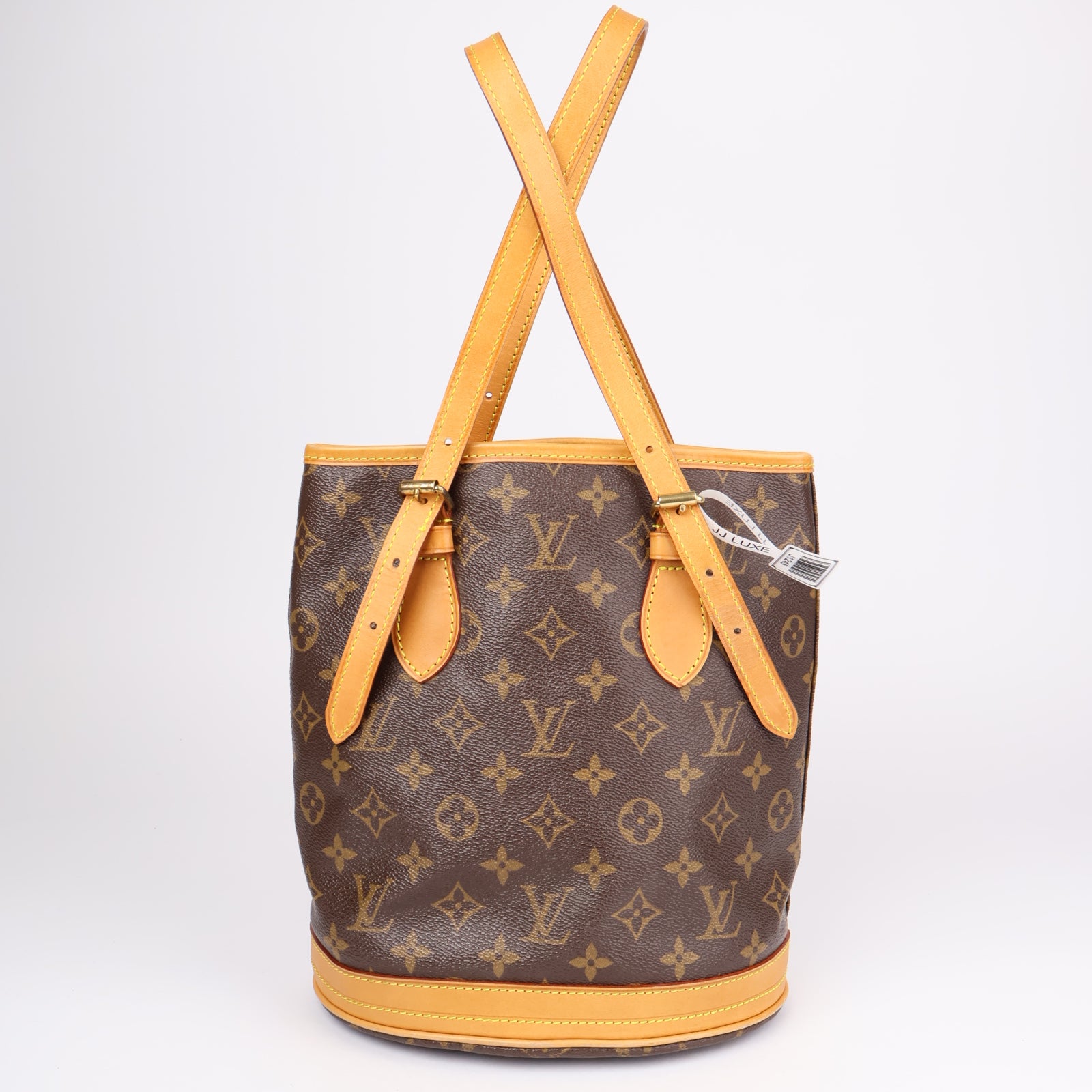 J1245-LOUIS VUITTON Monogram Canvas Petite Bucket Bag W/ Accessories Pouch- Pre Owned