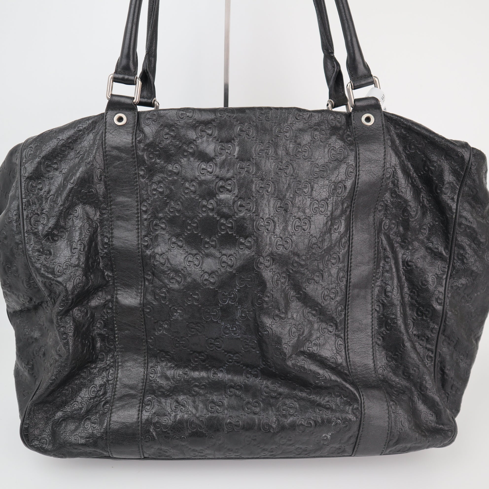 Gucci Microguccissima Black Tote Tote Bag C1776 | Pre-Owned Excellent Black GG Leather