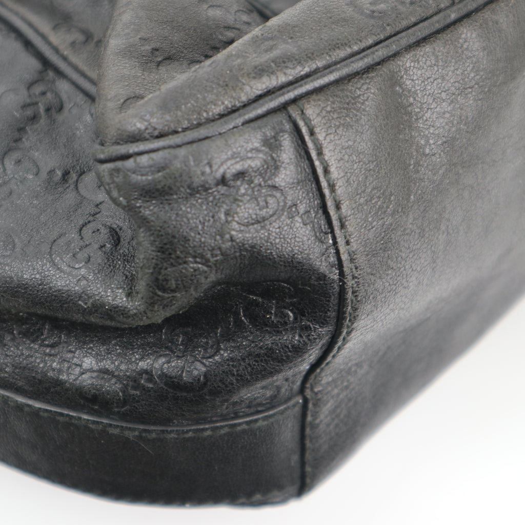 Gucci Microguccissima Black Tote Tote Bag C1776 | Pre-Owned Excellent Black GG Leather