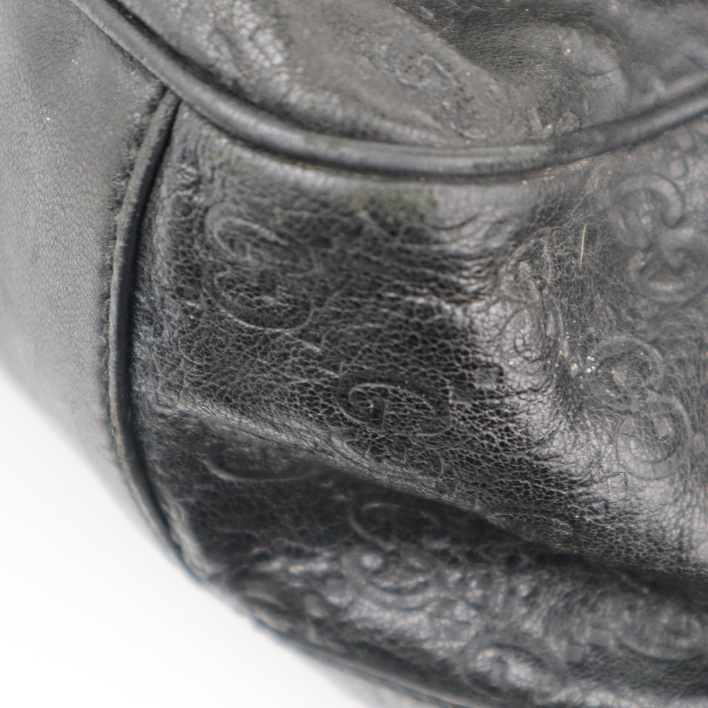 Gucci Microguccissima Black Tote Tote Bag C1776 | Pre-Owned Excellent Black GG Leather
