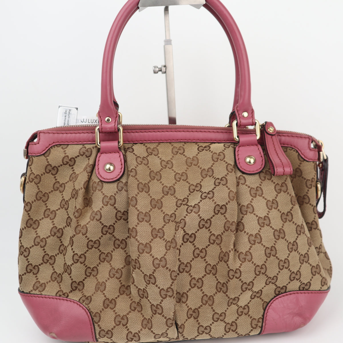 C2612 Gucci Tote Bag Sukey pink leather | Pre-Owned Very Good Pink Leather
