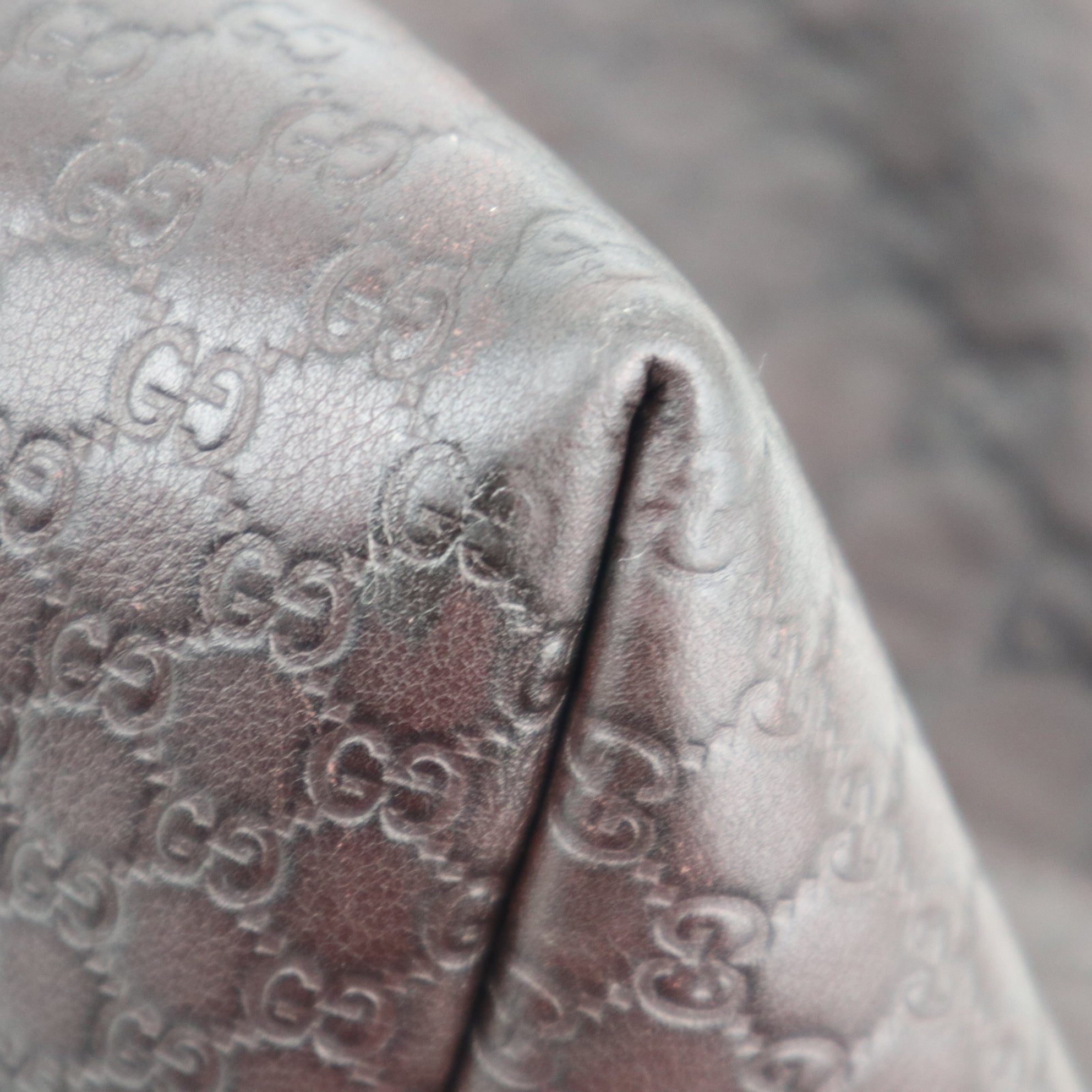 Gucci Bree Medium Guccissima Shoulder Bag C1777 | Pre-Owned Excellent Brown GG Leather