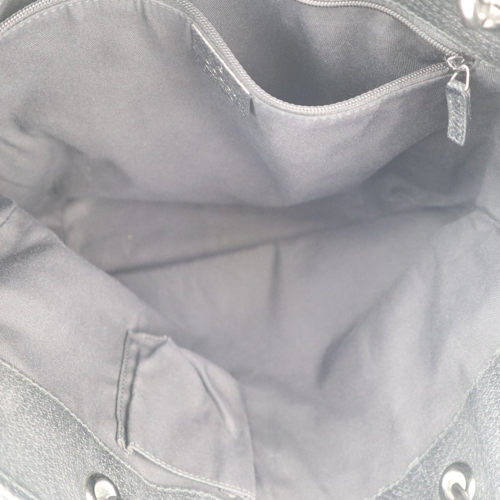 C2614 Gucci Tote Bag Eclipse GG Canvas Tote Black Vertical | Pre-Owned Excellent Black GG Monogram Canvas