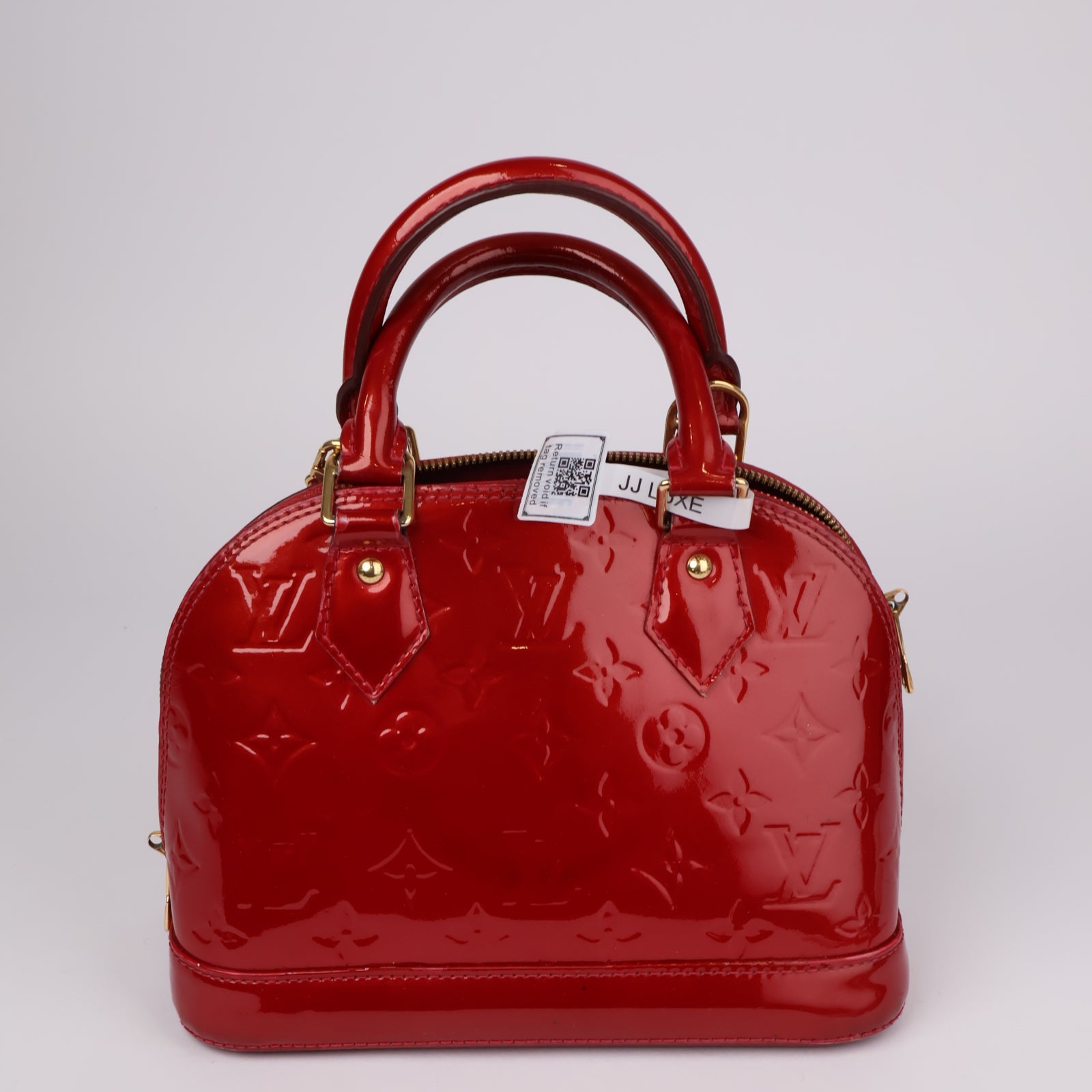 J1234-Vintage Louis Vuitton Vernis Alma BB Handbag- Pre Owned