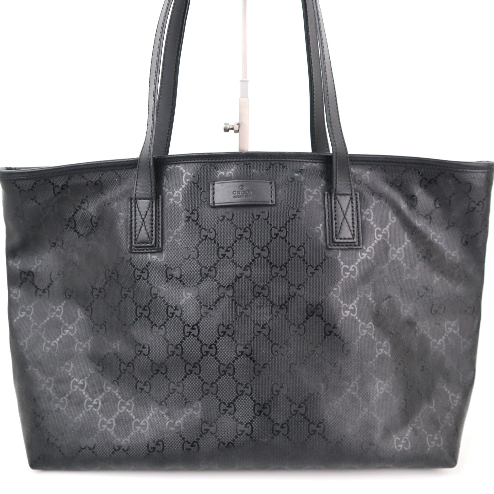 Gucci GG Imprime Monogram Tote Bag C1781 | Pre-Owned Excellent Brown Monogram, GG Canvas, Leather