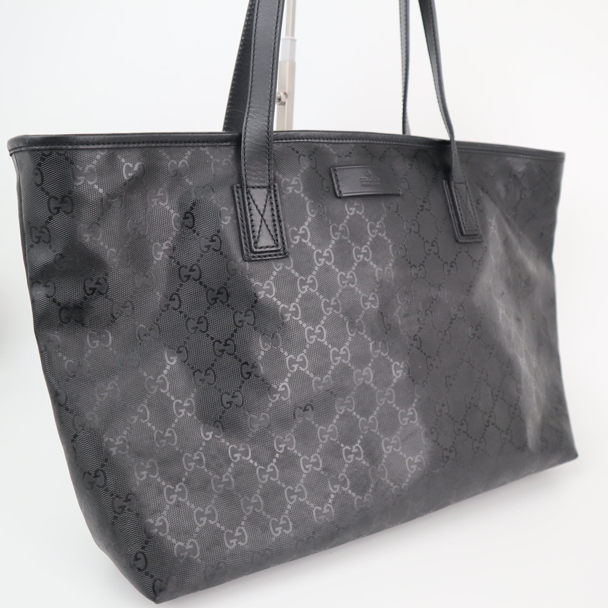 Gucci GG Imprime Monogram Tote Bag C1781 | Pre-Owned Excellent Brown Monogram, GG Canvas, Leather