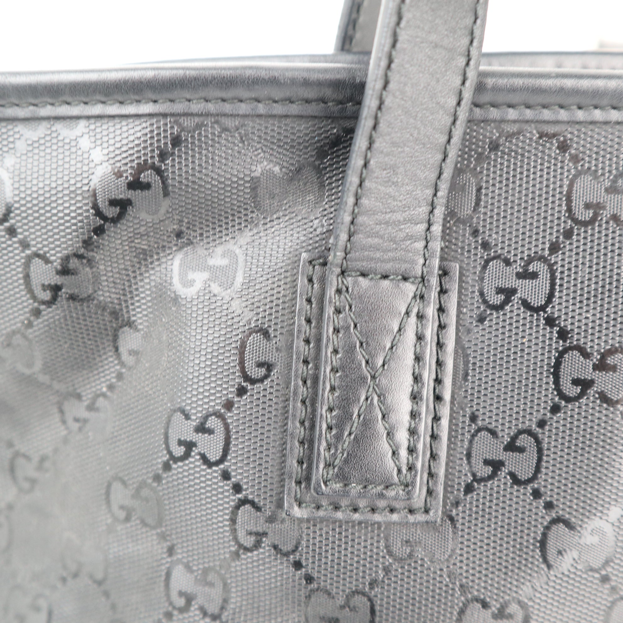 Gucci GG Imprime Monogram Tote Bag C1781 | Pre-Owned Excellent Brown Monogram, GG Canvas, Leather