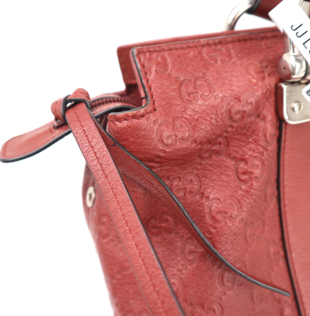C2619 Gucci Tote Bag Guccissima Tender Bamboo Bar Tote | Pre-Owned Excellent Brown Guccissima Leather