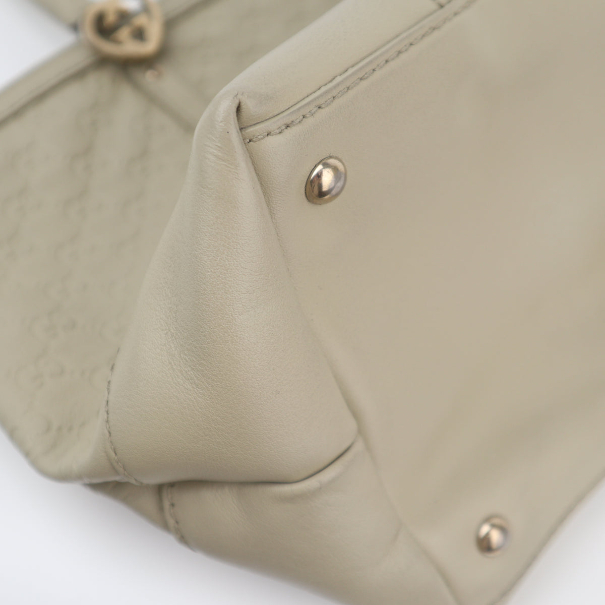 C2620 Gucci Tote Bag Guccissima Lovely Heart | Pre-Owned Very Good Brown Guccissima Leather