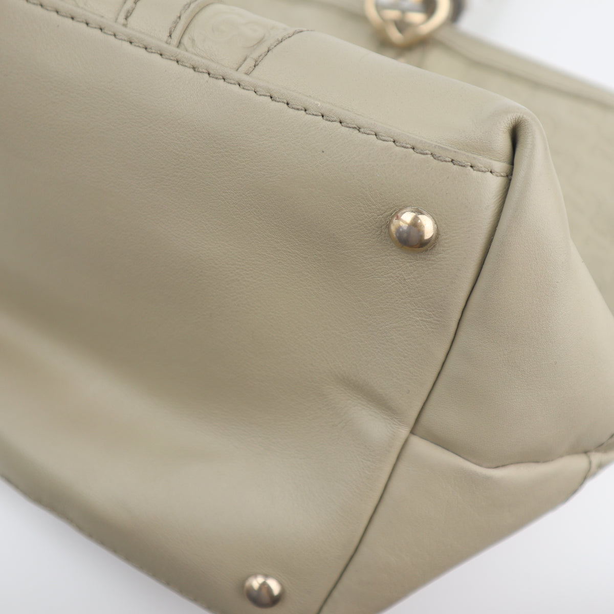 C2620 Gucci Tote Bag Guccissima Lovely Heart | Pre-Owned Very Good Brown Guccissima Leather