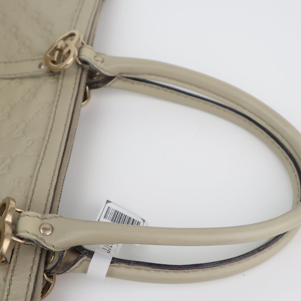 C2620 Gucci Tote Bag Guccissima Lovely Heart | Pre-Owned Very Good Brown Guccissima Leather